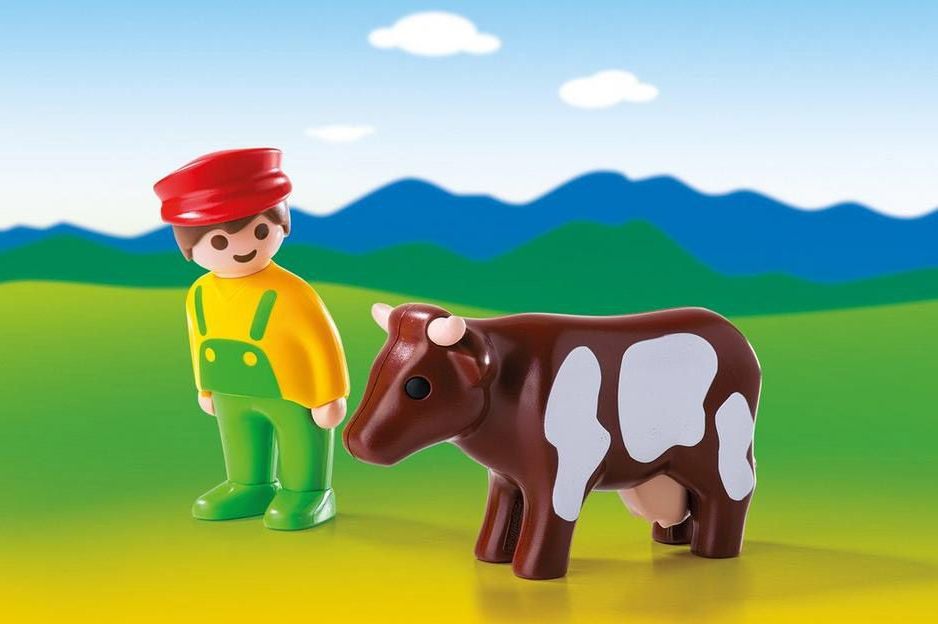 Игровой набор - Фермер с коровой  